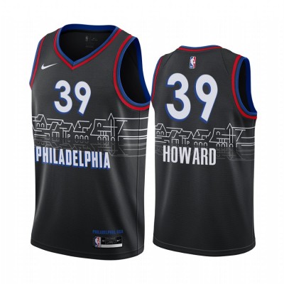 Nike Philadelphia 76ers #39 Dwight Howard Black Youth NBA Swingman 2020-21 City Edition Jersey